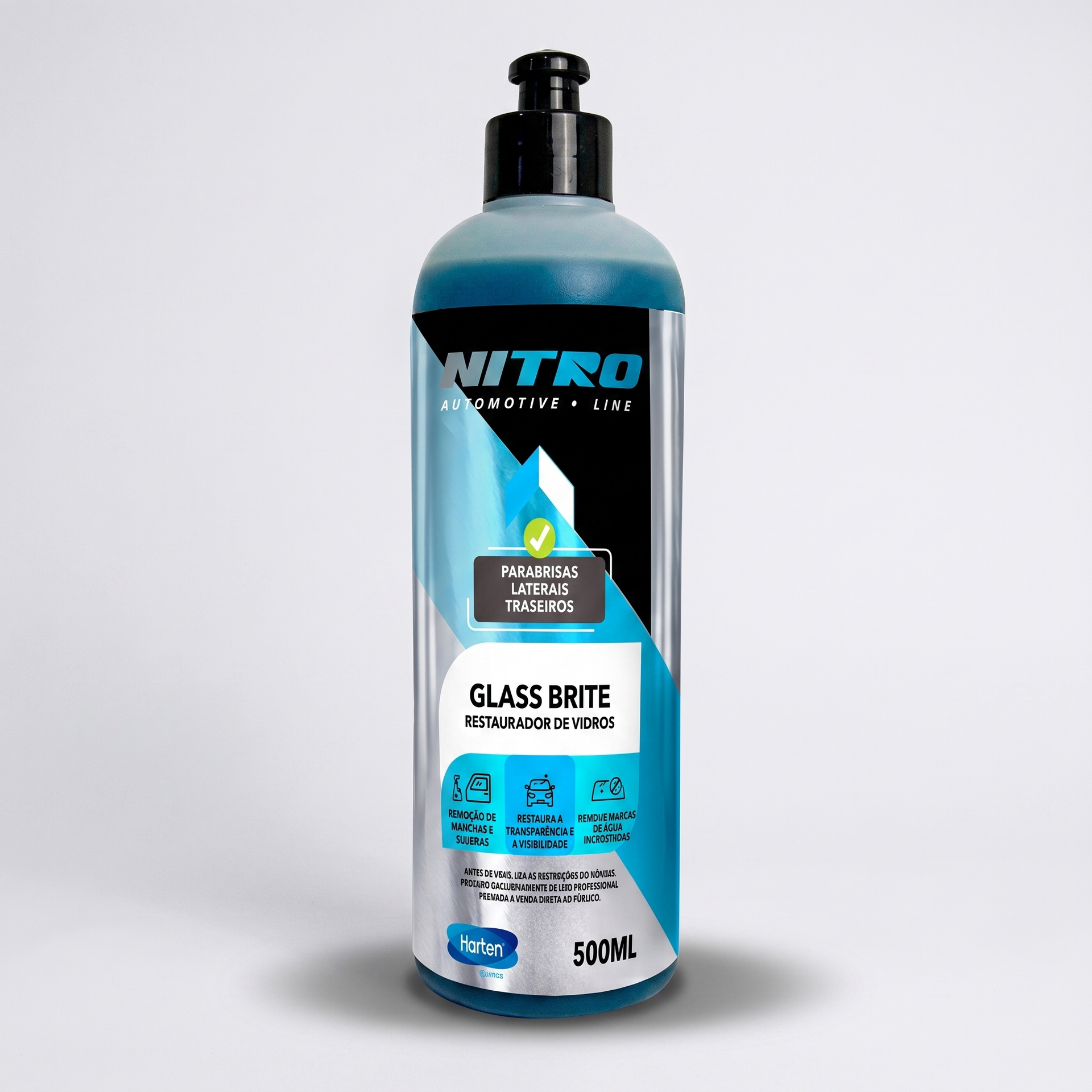 Glass Brite 500ml — perfil lateral